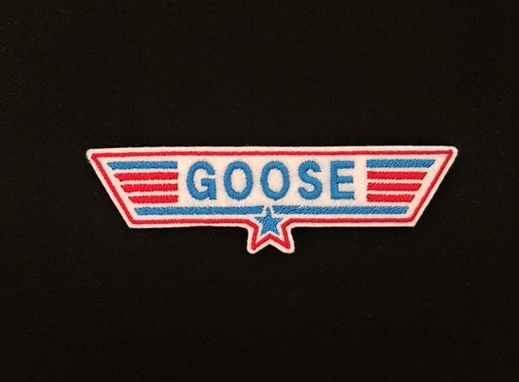 Topgun Goose Embroidered Patch Badge Iron On Or Sew Etsy