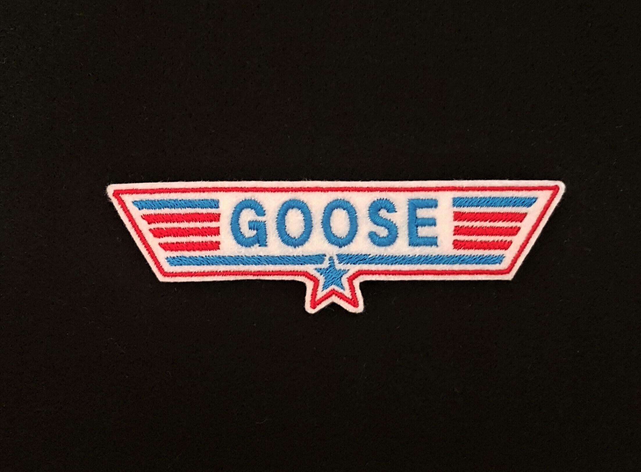 Top Gun Goose Embroidered Patch Badge Iron on or sew Etsy