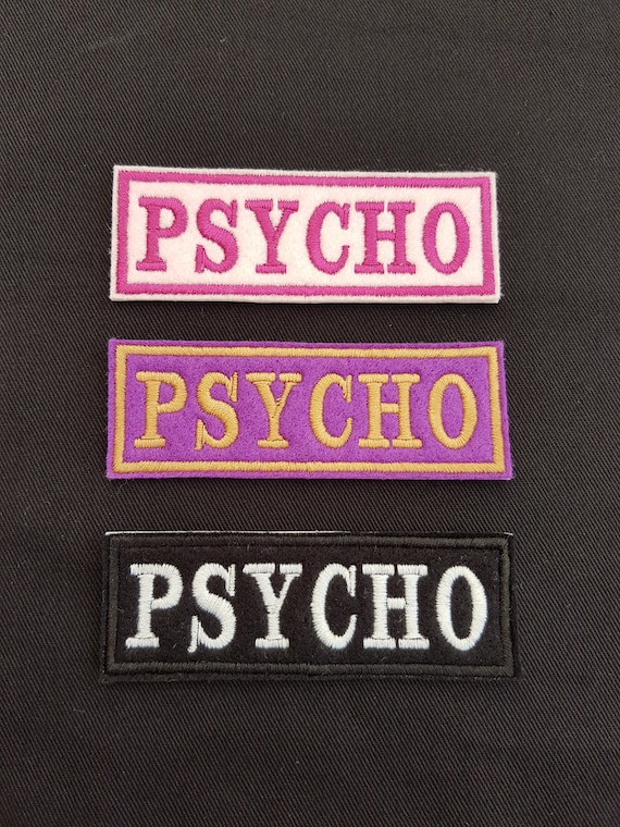 Sew on EMBROIDERED H//Q canvas fabric Name patches Iron on