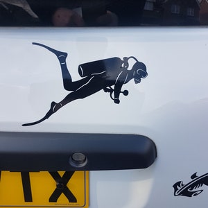 Diver Vinyl Car Wall Decal Sticker in 13 Colours
