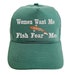 Women Want Me Fish Fear Me Embroidered Baseball Cap Hat in 15 Colours and 25 Thread Colours 