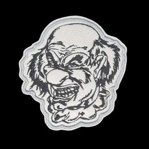 Evil Clown Embroidered Patch Iron on or Sew | Iron on | Sew on | Custom