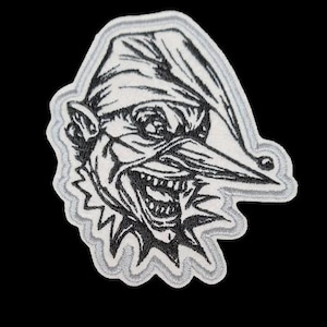 Evil Clown 2 Embroidered Patch Iron on or Sew | Iron on | Sew on | Custom