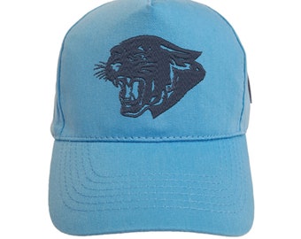 Panther Head Embroidered Baseball Cap Hat in 15 Colours and 25 Thread Colours