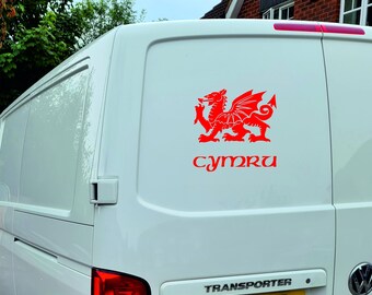 Welsh Cymru Dragon Vinyl Sticker Decal
