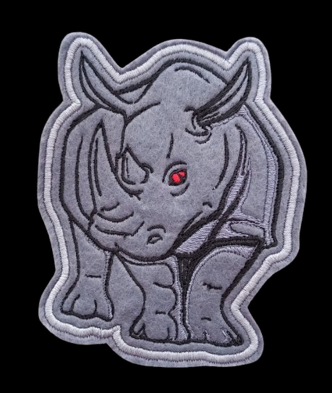 Rhino Embroidered Patch Badge Iron on Sew on Children's