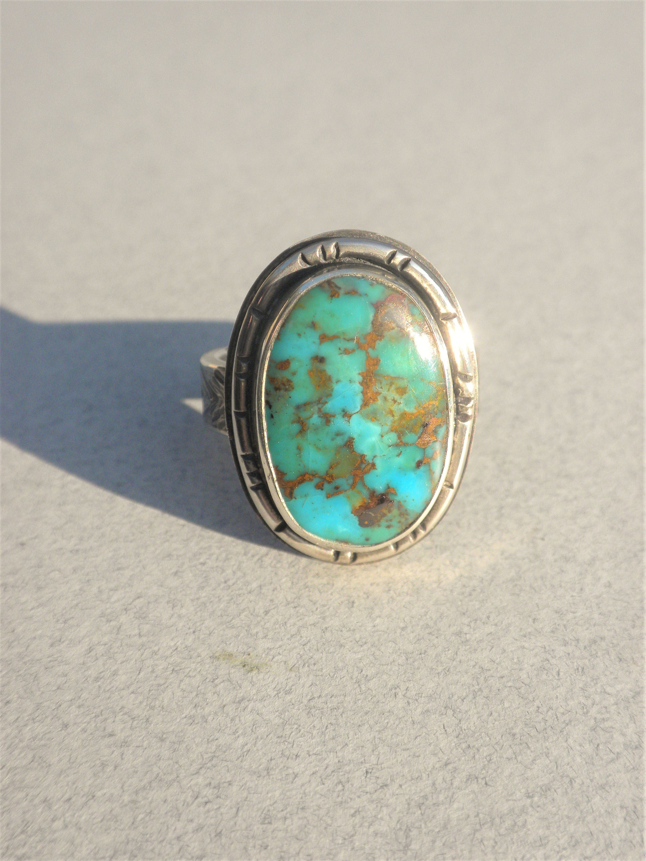 Lavish Native American Navajo 5 Pilot Mountain Turquoise Sterling Silver Toggle Bracelet Lavish Native American Navajo 5 Pilot Mountain Turquoise Sterling Silver Toggle Bracelet