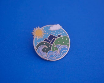 De Zomer hof Emaille Pin