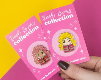 Don't Crack My Spine | Gelbe Haarvariante Emaille Pin