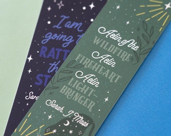 Ash and Fire WonderMail double-sided bookmark