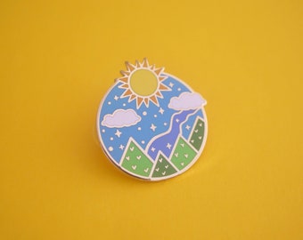 The Day Court Enamel Pin