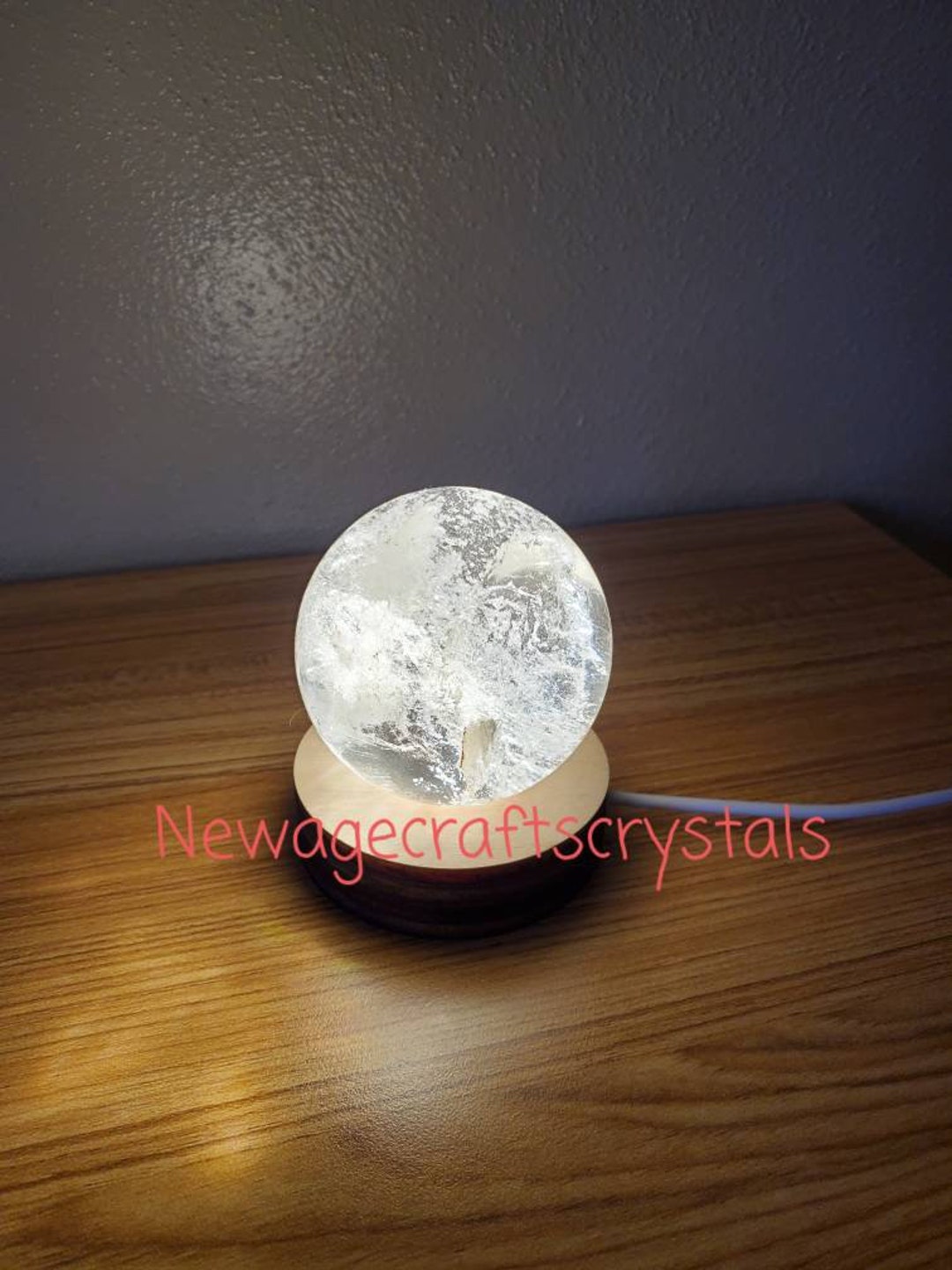 Crystal Light Stand // MADE TO ORDER // Crystal Lamp // Led Light
