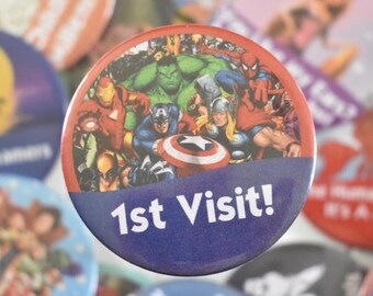 Universal First Visit Buttons 1st Visit Button - Etsy