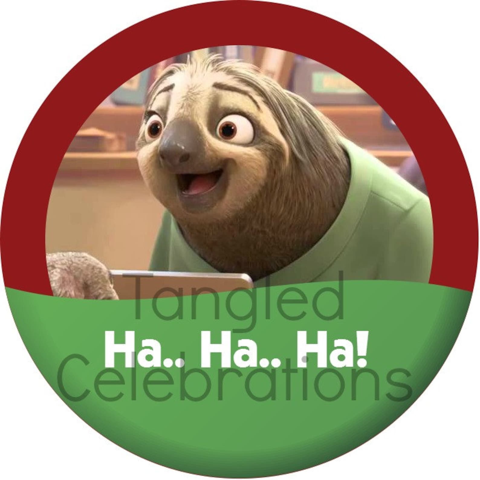 Zootopia Zootropolis Flash the Sloth ha.. Ha.. Ha | Etsy