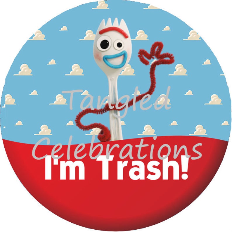 Disney Pixar Toy Story 4 Forky i'm Trash | Etsy