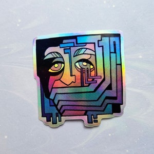 IHNMAIMS Holographic Waterproof Vinyl Sticker