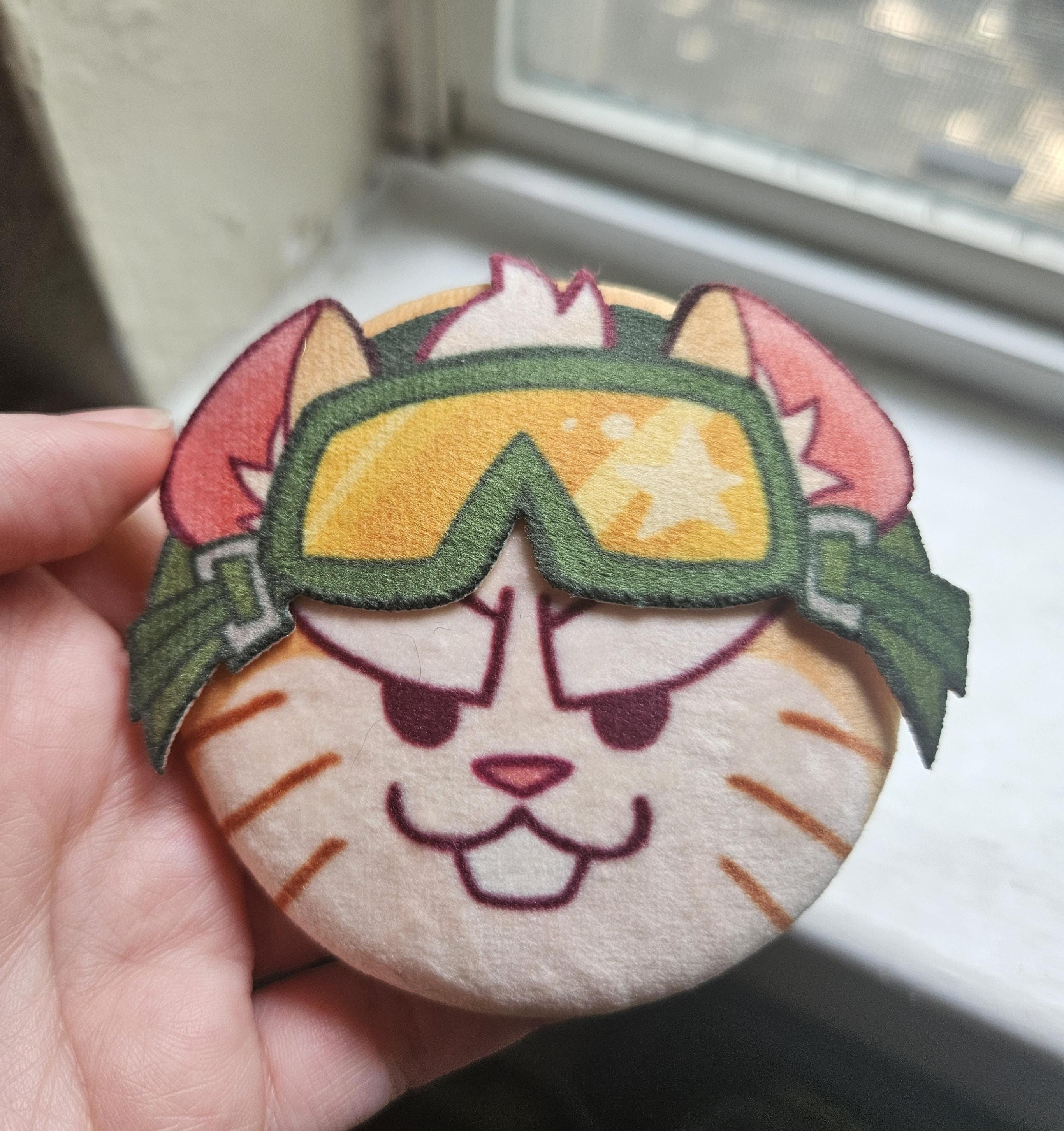 Wrecking Ball plush button pin