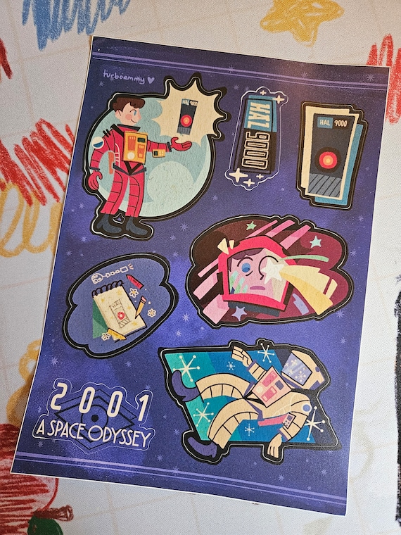 2001 A Space Odyssey Sticker Sheet