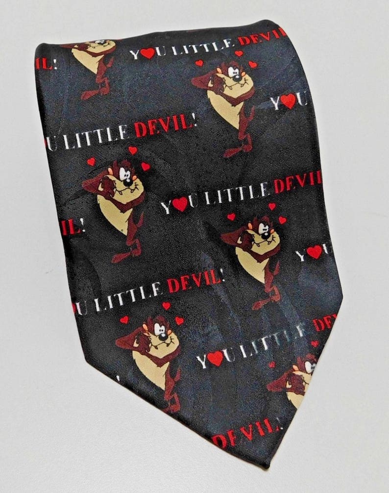 Looney Tunes Christmas Men/'s Necktie Bugs Taz Marvin Licensed Black Neck Tie