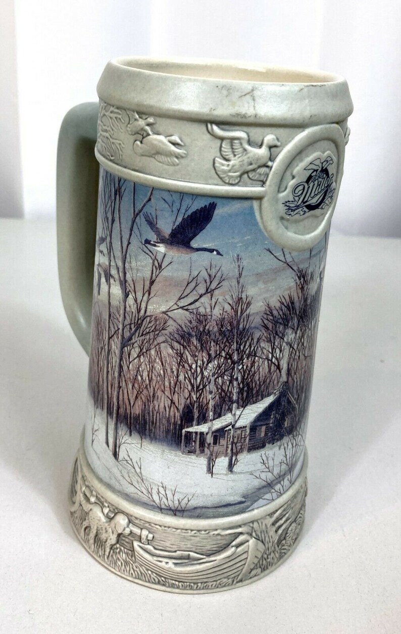 1998 Miller Brewing Company Holiday Beer Stein Silent Sentinel Etsy