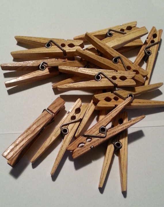Wooden Handmade Clothespins, Heavy duty clothespins, American made, and strong clothespins, Great for laundry or crafting. 10 pack