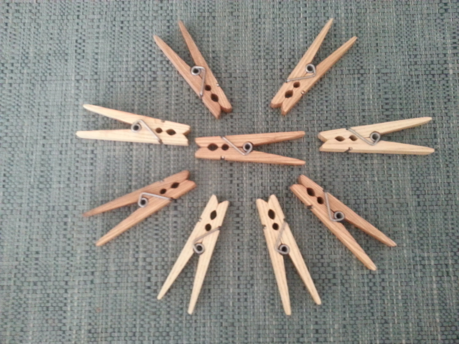 Wooden Handmade Clothespins, Heavy Duty Clothespins, American Made, and
