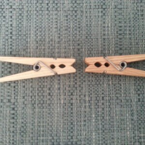 Wooden Handmade Clothespins, Heavy duty clothespins, American made, and strong clothespins, Great for laundry or crafting. 10 pack image 3