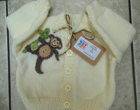 baby boy cream cardigan
