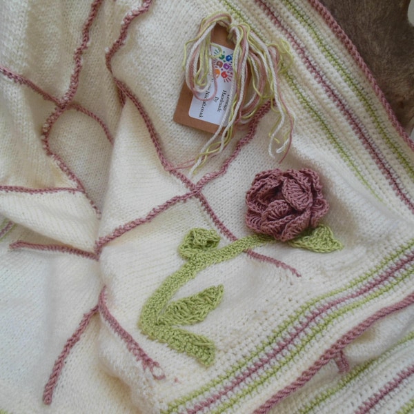 Rose Blanket Etsy