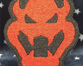 Super Mario Bros / SMB - Bowser Icon Iron-On Patch