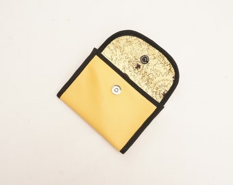 Large Wallet with pockets & zip- Yellow