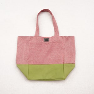 Tote Bag 'Pink Mint' Leather Large image 2