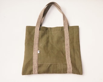 Khaki XL Tote Bag