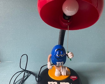 M&m's Yellow Night Light - Vintage Kids Lamp - Collector 1999