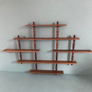 shelf, wooden shelf, wall shelf, collection shelf, vintage shelf, dark wood shelf