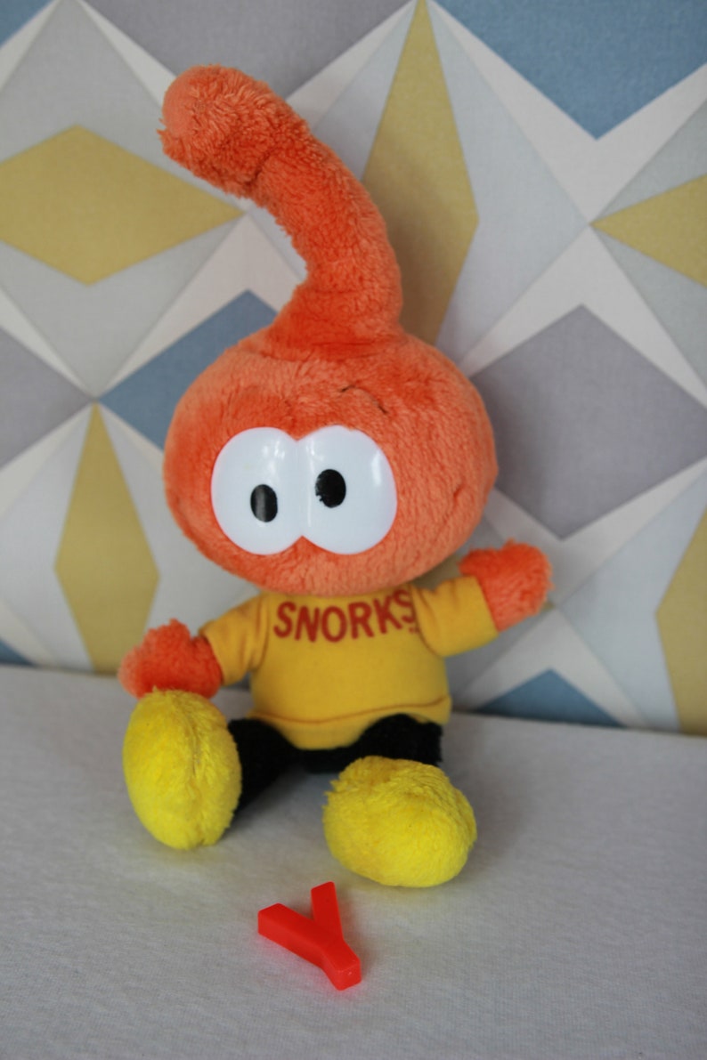 Snorks plush vintage plush snorky snorky orange Etsy