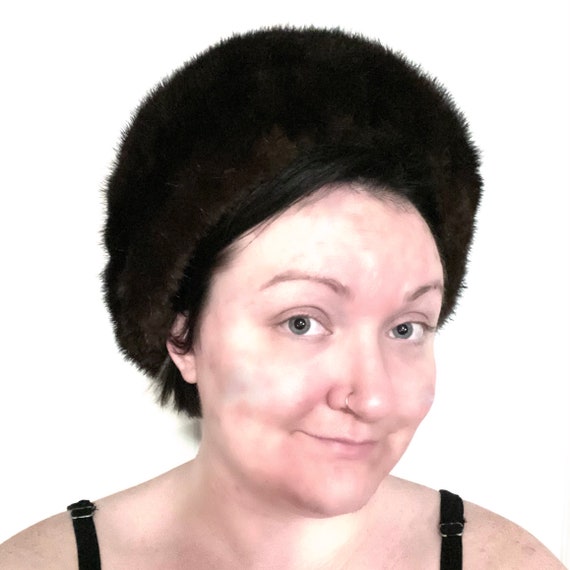 Vintage 50s Mink Fur Hat
