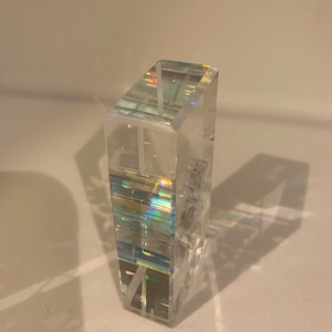 Dichroic Glass Monolith Sculpture