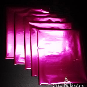 5 Sheets Hot Pink / Fuchsia Heat Toner Laser Foil 8 x 10 inches Transfer, Reactive Foil, Fusing Foil, Foiling, Laser Foil, Minc image 1