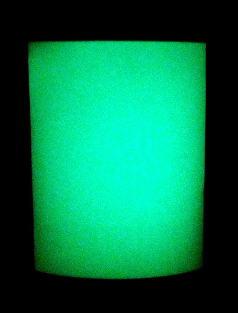 Glow In the Dark Vinyl Sticker Craft Sheet 5 x 6.5 inch 3M Photoluminescent Film 6900 HPPL image 1