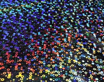 Silver Circle Pattern Holographic Heat Toner Laser Foil - 8 x 10 inches - Transfer, Reactive Foil, Fusing Foil, Laser Foil, Minc