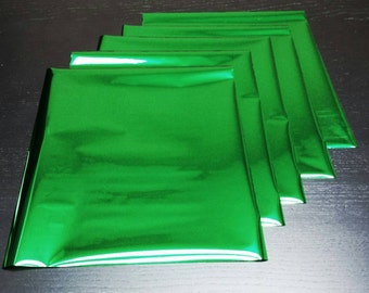 Shiny Green Heat Toner Laser Foil- 8 x 10 inches - Toner Transfer, Reactive Foil, Fusing Foil, Foiling, Laser Foil, Minc