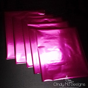 5 Sheets Hot Pink / Fuchsia Heat Toner Laser Foil 8 x 10 inches Transfer, Reactive Foil, Fusing Foil, Foiling, Laser Foil, Minc image 2