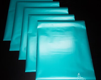 5 Sheets Satin / Blush Teal Heat Toner Laser Foil - 8 x 10 inches - Toner Transfer, Reactive Foil, Fusing Foil, Foiling