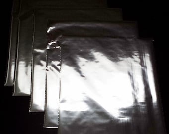 Shiny Silver Heat Toner Laser Foil - 8 x 10 inches - Toner Transfer, Reactive Foil, Fusing Foil, Foiling