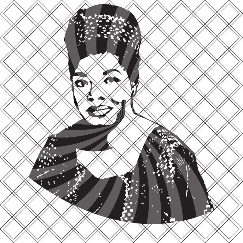 Maya Angelou SVG / Black History 365 / Black Celebrity / Black | Etsy