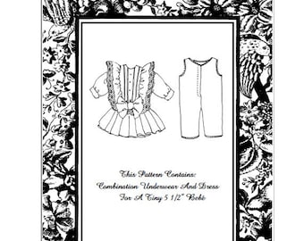 Victorian Dress for 5 1/2" Bebé