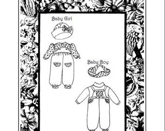 11" Baby Overalls