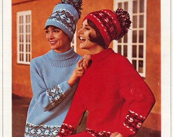 Reynolds Knitting Book 42 PDF DIGITAL DOWNLOAD Vintage Knitting Patterns 1960s Sweater Patterns Mens Sweater Womens Sweater Kids Sweaters