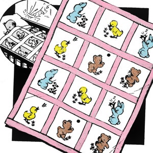 Baby Quilt Pattern PDF DIGITAL DOWNLOAD Baby Animals Quilt Bear Quilt Bunny Quilt Duck Quilt Baby Blanket Pattern Nursery Quilt Baby Shower